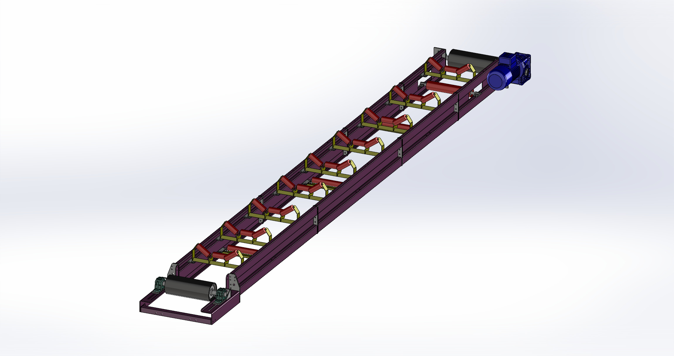 Sac Yan Duvarlı Bantlı Konveyörler