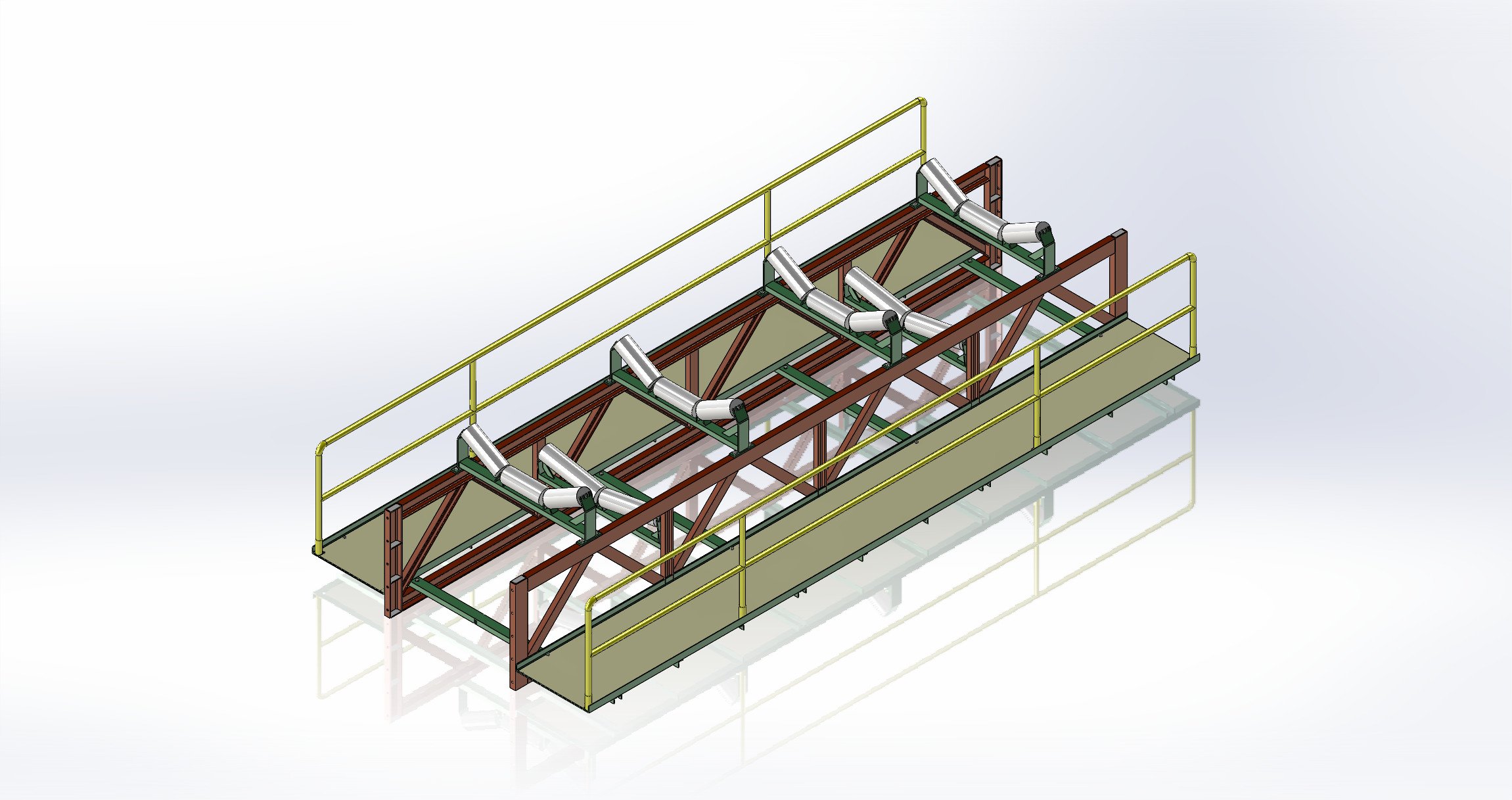 Yürüme Yollu Bantlı Konveyörler